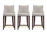 Shubert Counter Stool in Light Grey (set of 3) by Manhattan Comfort at Eve Furniture