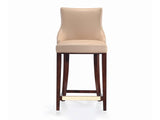 Shubert Counter Stool in Tan by Manhattan Comfort at Eve Furniture