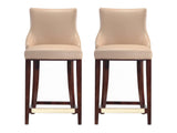 Shubert Counter Stool in Tan (Set of 2) by Manhattan Comfort at Eve Furniture