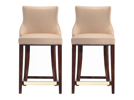 Shubert Counter Stool in Tan (Set of 2) by Manhattan Comfort at Eve Furniture