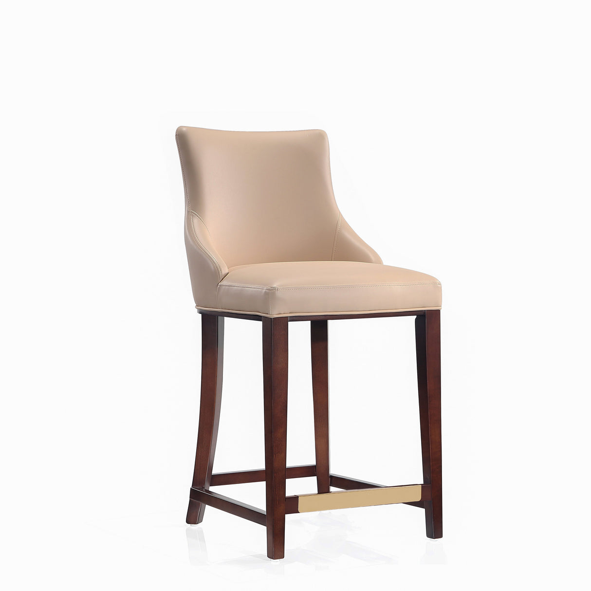 Shubert Counter Stool in Tan (Set of 2) by Manhattan Comfort at Eve Furniture