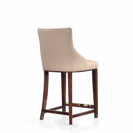Shubert Counter Stool in Tan (Set of 2) by Manhattan Comfort at Eve Furniture