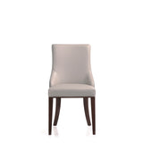 Shubert Faux Leather and Velvet Dining Chair in Light Grey (set of 2) by Manhattan Comfort at Eve Furniture