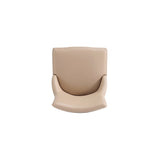 Shubert Faux Leather and Velvet Dining Chair in Tan (set of 2) by Manhattan Comfort at Eve Furniture