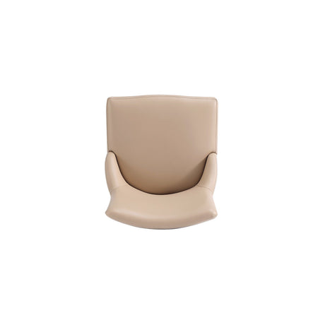 Shubert Faux Leather and Velvet Dining Chair in Tan (set of 2) by Manhattan Comfort at Eve Furniture