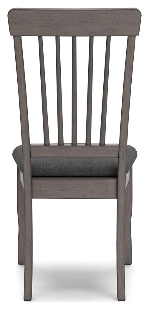 Shullden Gray Dining Chair, Set of 2 by Ashley at Eve Furniture