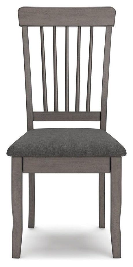 Shullden Gray Dining Chair, Set of 2 by Ashley at Eve Furniture
