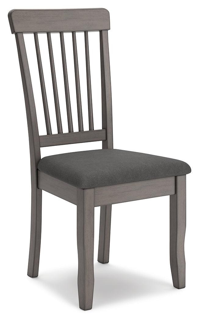 Shullden Gray Dining Chair, Set of 2 by Ashley at Eve Furniture