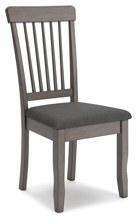 Shullden Gray Dining Chair, Set of 2 by Ashley at Eve Furniture