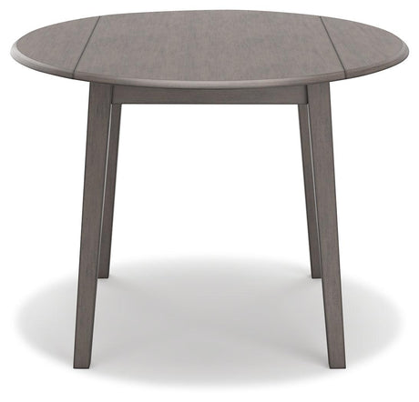 Shullden Gray Dining Table and 2 Chairs by Ashley at Eve Furniture