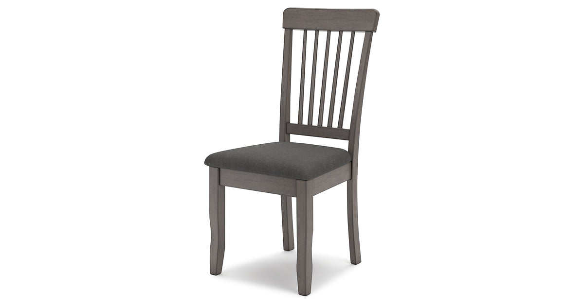 Shullden Gray Dining Table and 2 Chairs by Ashley at Eve Furniture