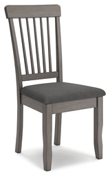 Shullden Gray Dining Table and 2 Chairs by Ashley at Eve Furniture