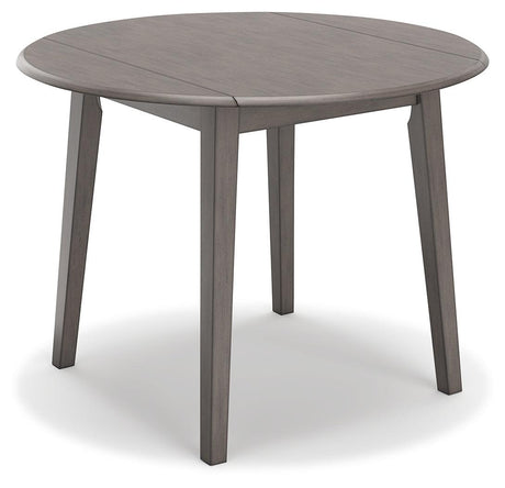 Shullden Gray Dining Table and 2 Chairs by Ashley at Eve Furniture
