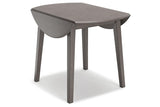 Shullden Gray Dining Table and 4 Chairs by Ashley at Eve Furniture