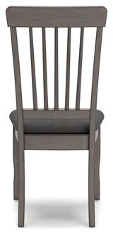 Shullden Gray Dining Table and 4 Chairs by Ashley at Eve Furniture