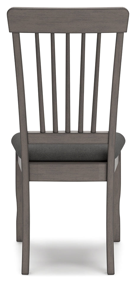 Shullden Gray Dining Table and 4 Chairs by Ashley at Eve Furniture