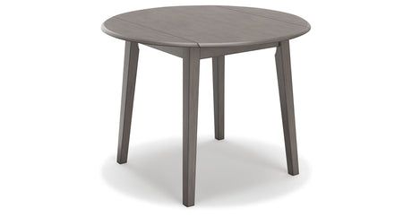 Shullden Gray Dining Table and 4 Chairs by Ashley at Eve Furniture