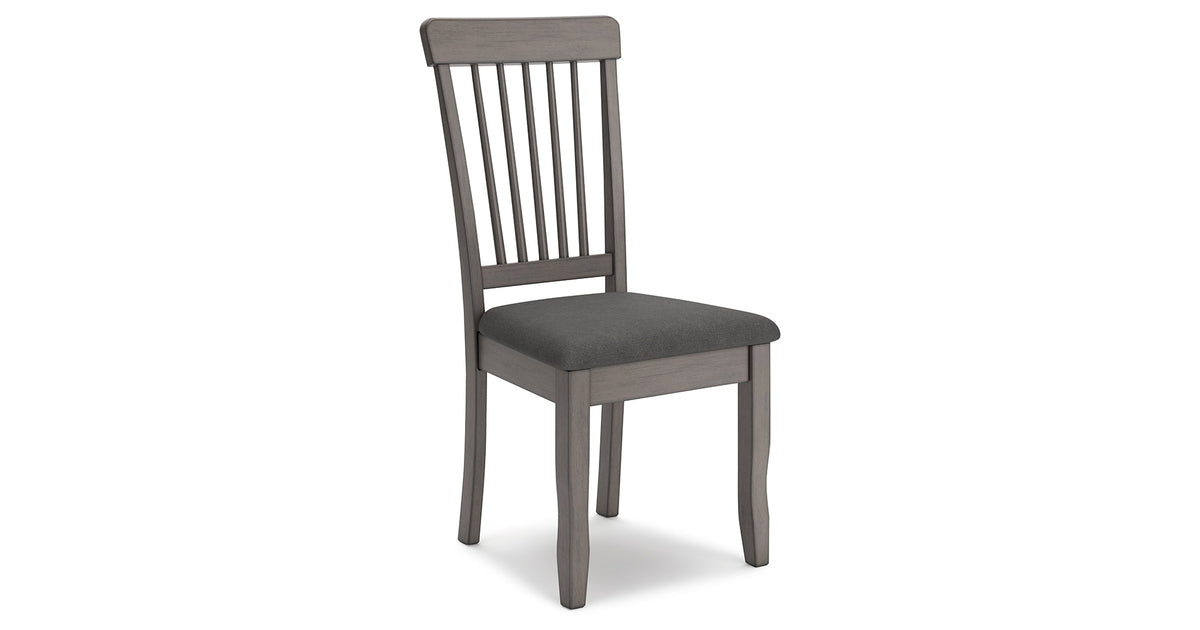 Shullden Gray Dining Table and 4 Chairs by Ashley at Eve Furniture