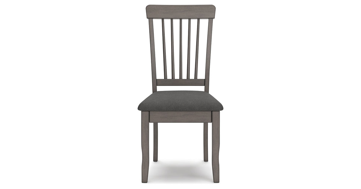Shullden Gray Dining Table and 4 Chairs by Ashley at Eve Furniture