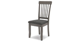 Shullden Gray Dining Table and 4 Chairs by Ashley at Eve Furniture