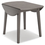 Shullden Gray Dining Table and 4 Chairs by Ashley at Eve Furniture