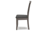 Shullden Gray Dining Table and 4 Chairs by Ashley at Eve Furniture