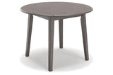 Shullden Gray Dining Table and 4 Chairs by Ashley at Eve Furniture
