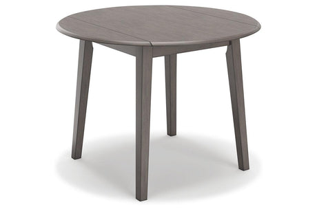 Shullden Gray Dining Table and 4 Chairs by Ashley at Eve Furniture
