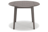 Shullden Gray Dining Table and 4 Chairs by Ashley at Eve Furniture