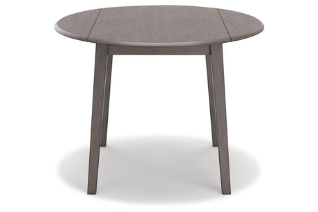 Shullden Gray Dining Table and 4 Chairs by Ashley at Eve Furniture