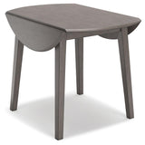 Shullden Gray Drop Leaf Dining Table by Ashley at Eve Furniture