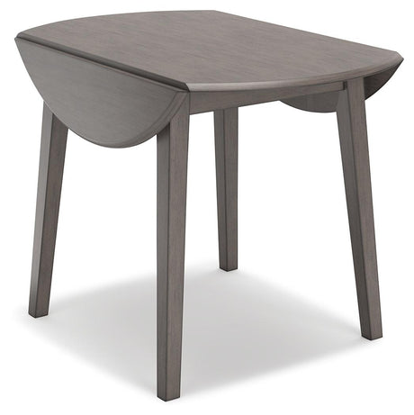 Shullden Gray Drop Leaf Dining Table by Ashley at Eve Furniture