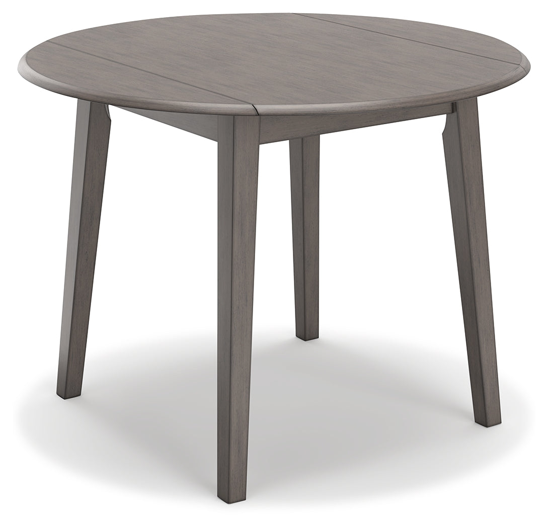 Shullden Gray Drop Leaf Dining Table