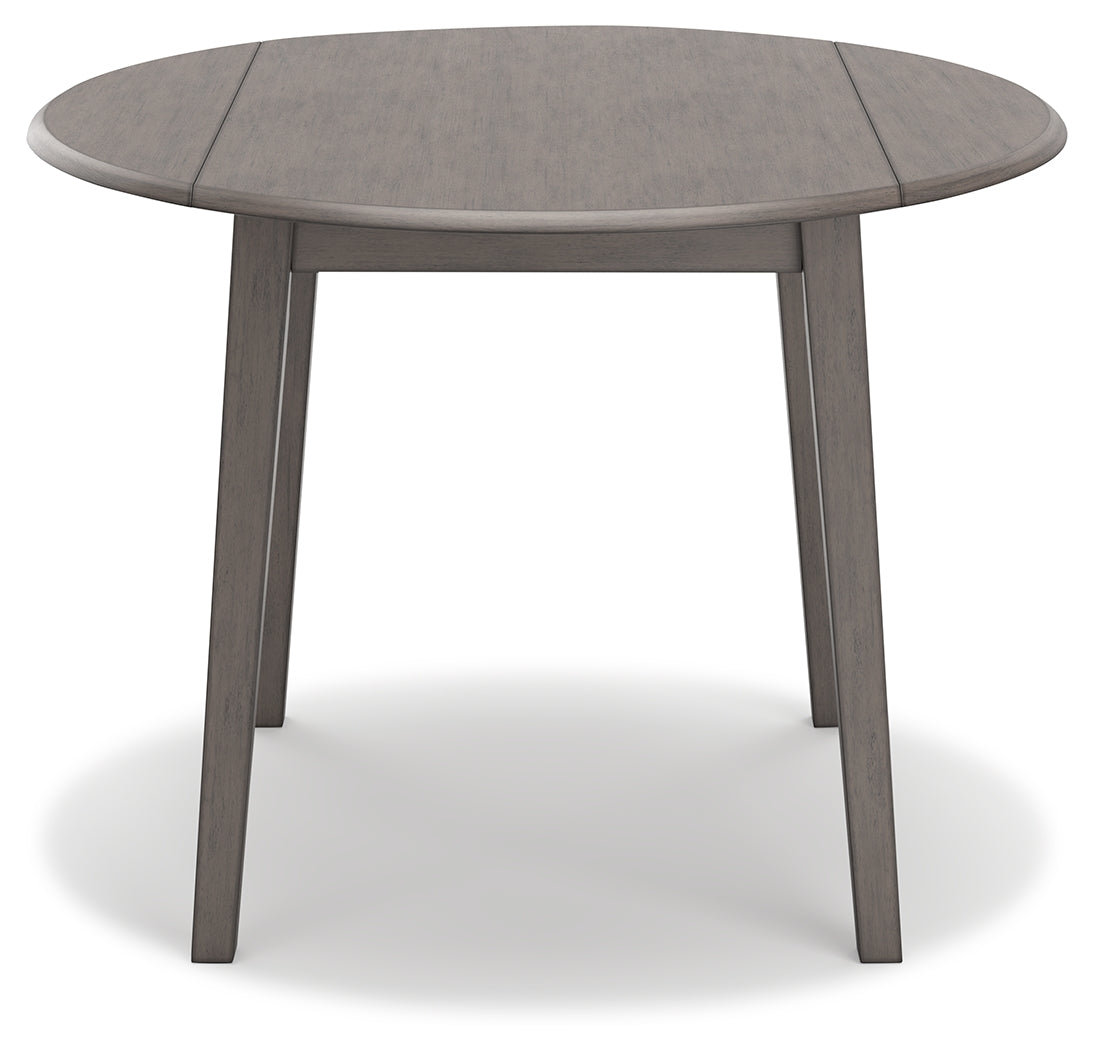 Shullden Gray Drop Leaf Dining Table