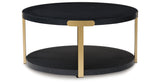 Shylore Black/Brass Finish Table (Set of 3) by ASHLEY FURNITURE at Eve Furniture