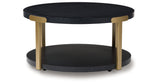 Shylore Black/Brass Finish Table (Set of 3) by ASHLEY FURNITURE at Eve Furniture