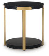 Shylore Black/Brass Finish Table (Set of 3) by ASHLEY FURNITURE at Eve Furniture