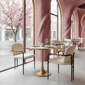 Sibu Dining Chair Cream by Zuomod at Eve Furniture