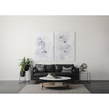 Sibyl Black Fabric Striped and White Fringed Decorative Pillow Cover by Mercana at Eve Furniture