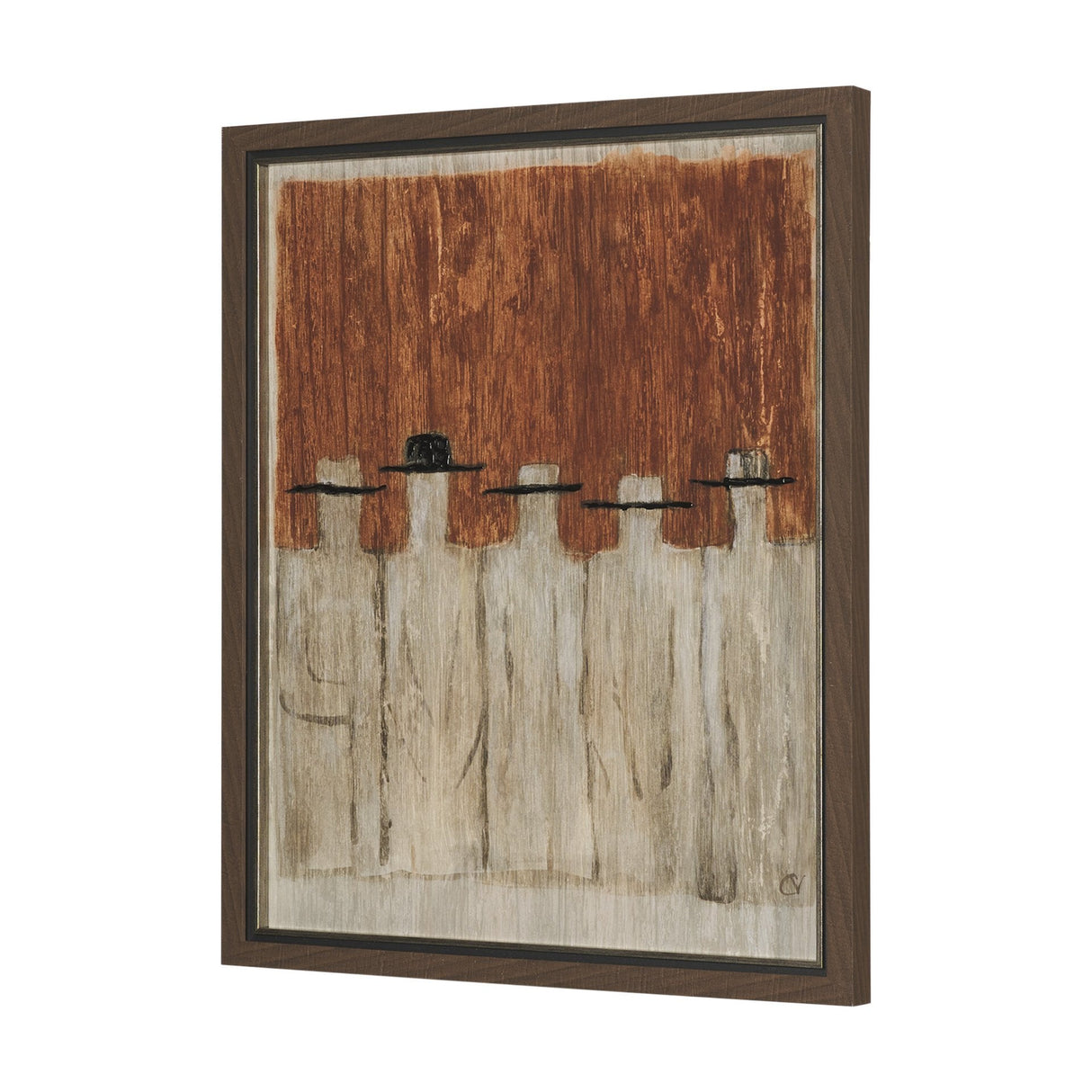 Side by Side by Mercana Studio Hand Embelished Framed Artwork Matted under Glass by Mercana at Eve Furniture