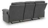 Side-Swipe Charcoal Reclining Living Room Set by Ashley at Eve Furniture