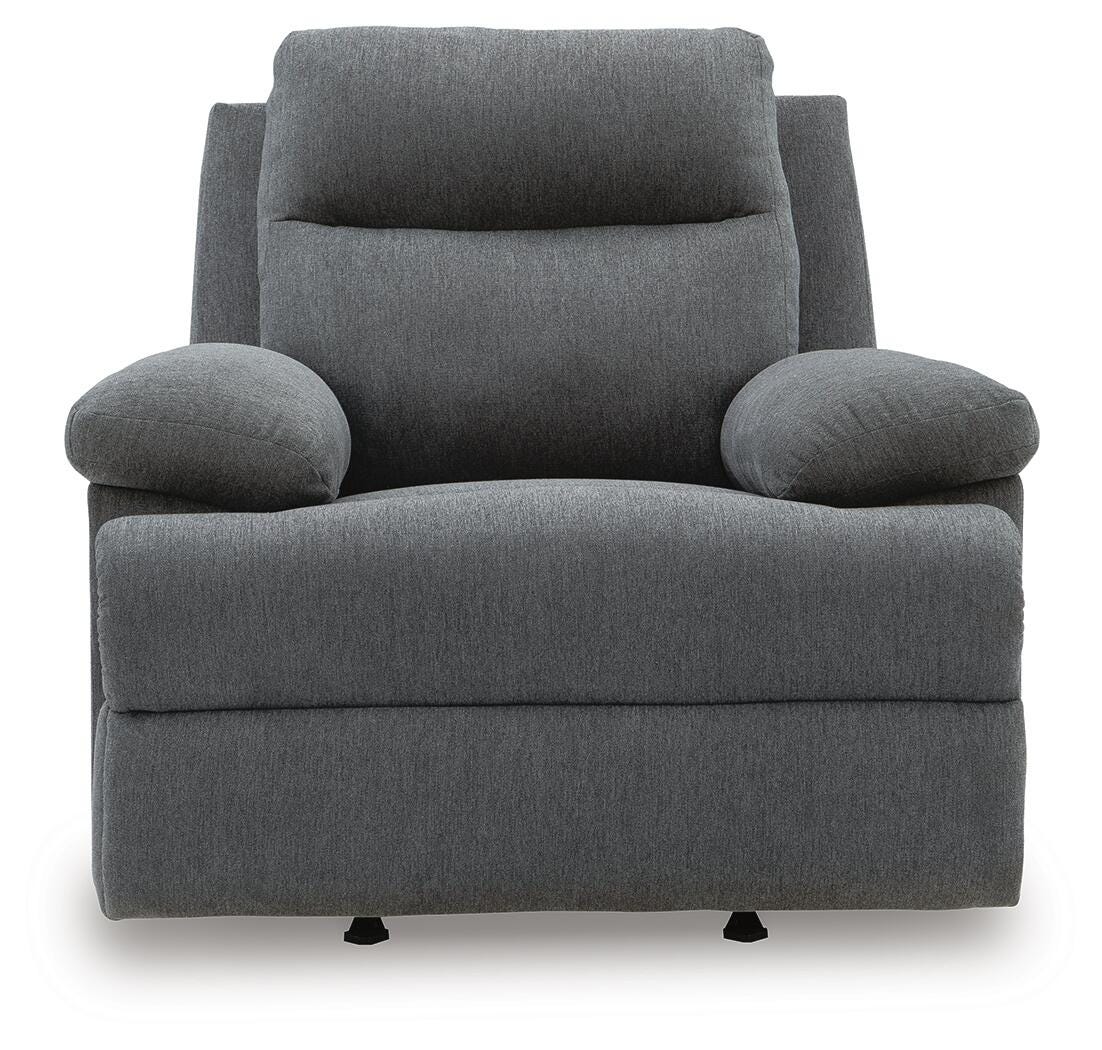 Side-Swipe Charcoal Reclining Living Room Set by Ashley at Eve Furniture