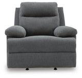 Side-Swipe Charcoal Reclining Living Room Set by Ashley at Eve Furniture