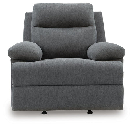 Side-Swipe Charcoal Reclining Living Room Set by Ashley at Eve Furniture