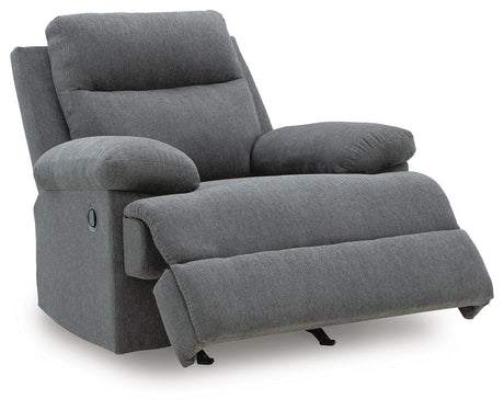 Side-Swipe Charcoal Reclining Living Room Set by Ashley at Eve Furniture