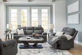 Side-Swipe Charcoal Reclining Living Room Set by Ashley at Eve Furniture