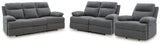 Side-Swipe Charcoal Reclining Living Room Set by Ashley at Eve Furniture