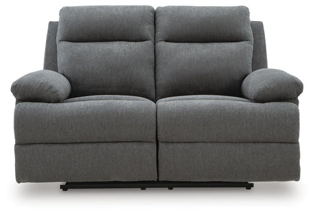 Side-Swipe Charcoal Reclining Living Room Set by Ashley at Eve Furniture