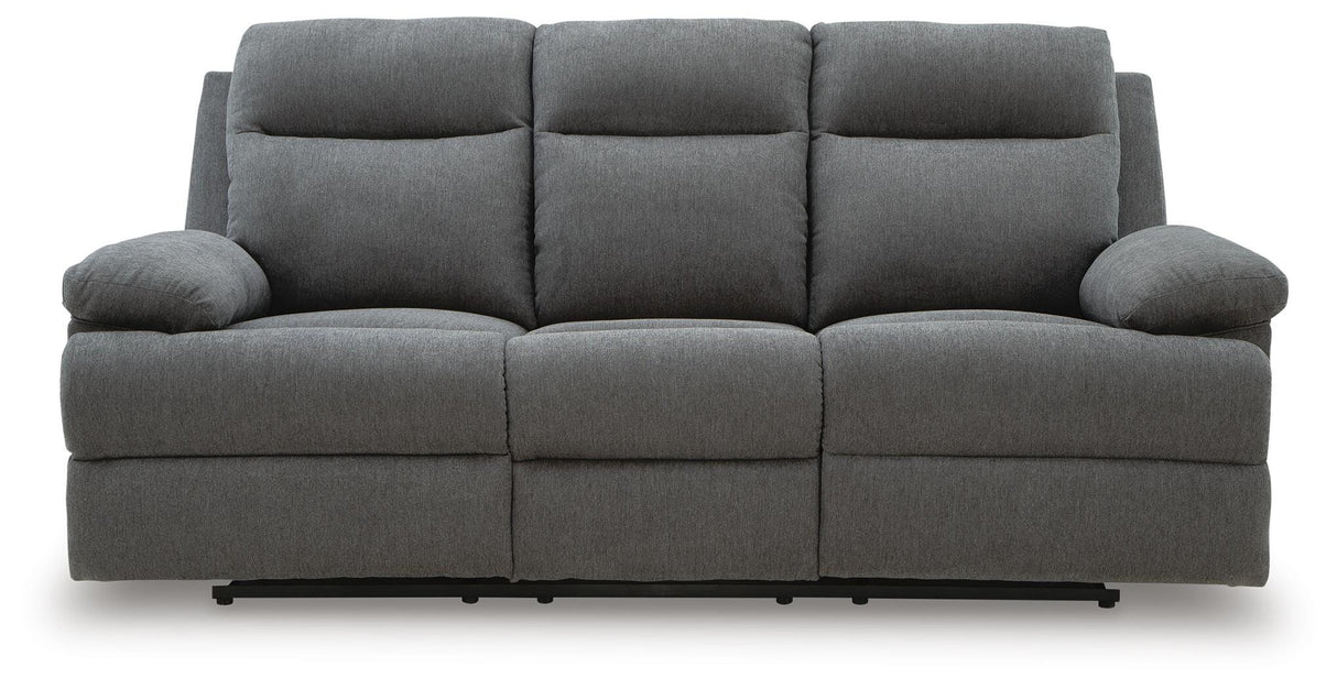 Side-Swipe Charcoal Reclining Living Room Set by Ashley at Eve Furniture