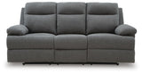 Side-Swipe Charcoal Reclining Living Room Set by Ashley at Eve Furniture
